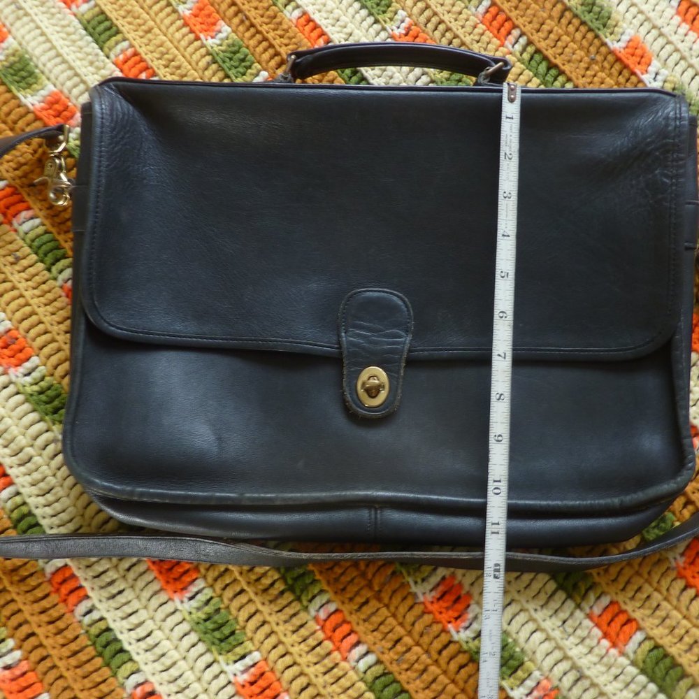 Vintage Black Coach Briefcase - Picture 11 of 13